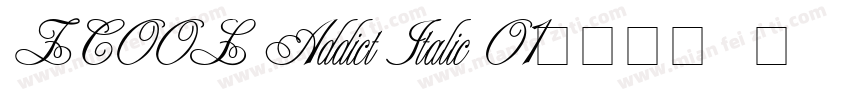 ZCOOL Addict Italic 01英文字体   开源字体字体转换